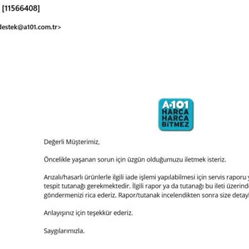 A101 Müşteri Oyalama Hizmetleri!