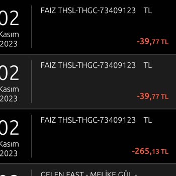 Yapı Kredi Bankası Faiz Thsl-THGC Maaş Kesintisi