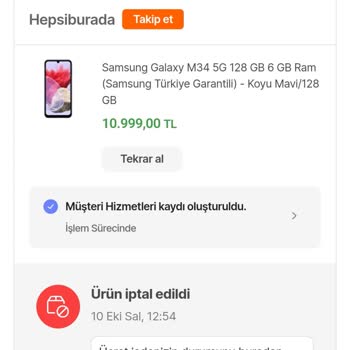 Hepsiburada Paramı İade Etmiyor