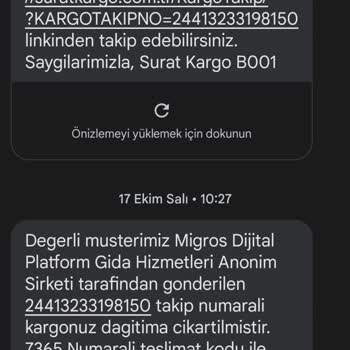 Mion Siparişim Teslim Edilmedi Ve İade Yapılmıyor