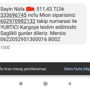 Mion Siparişimin Eksik Ve Kusurlu Gönderilmesi