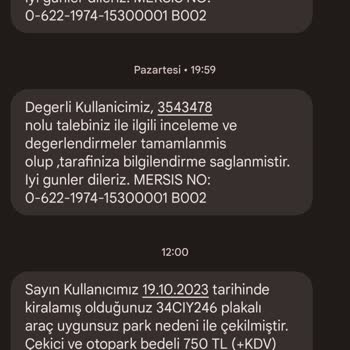 Getiraraç Ve Çekici Ücreti Konusunda Cezai İşlem.