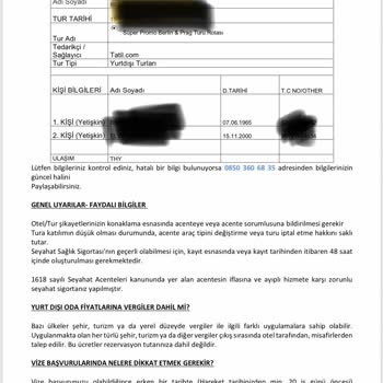 Holimax 1001000901 Numaralı Rezervasyon