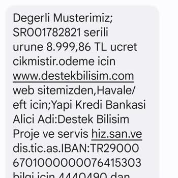 Teknosa Fahiş Fiyat Ücreti