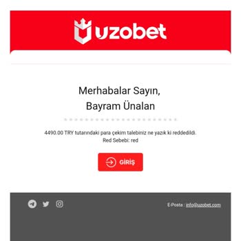 Uzobet Bakiyeme Gereksizce El ✋ Koydular Hesap Kapatıldı