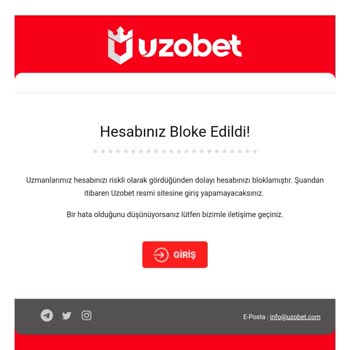 Uzobet Bakiyeme Gereksizce El ✋ Koydular Hesap Kapatıldı