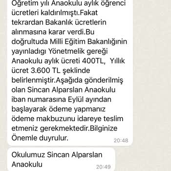 Milli Eğitim Bakanlığı (MEB) Devlet Okulu Aidat