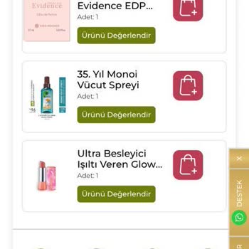 Yves Rocher Ürün Eksik Ve Hasarlı