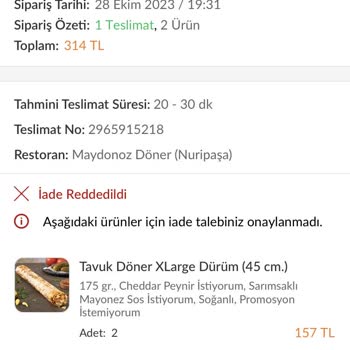 Trendyol Yemek, Yemediğim Siparişin Parasını Ödedik