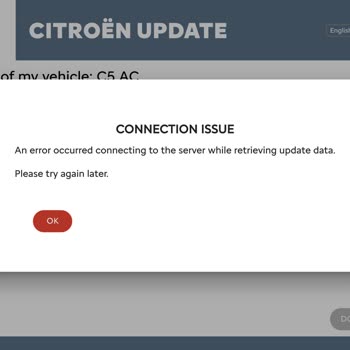Citroen Yazılım Güncelleme Sorunu