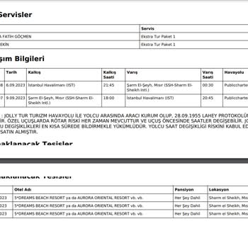 Jolly Tur Sharm Turunda Bizi Mağdur Etti