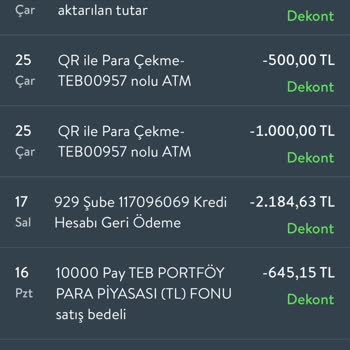 TEB Habersiz Kesinti Yaptı