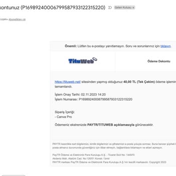 Tituweb Ödememi Aldı Hizmeti Teslim Etmiyor