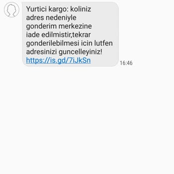Kargo Adres Değişikliği Mesajı