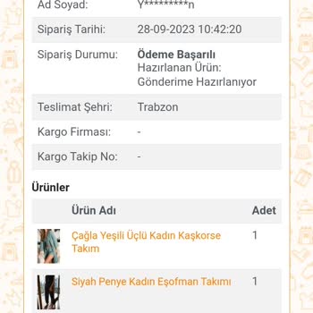 Nare Giyimden Sipariş Verdim, Ürünler Gelmedi!