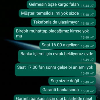 Garanti BBVA Belirtilen Süre Doldu Kargom?