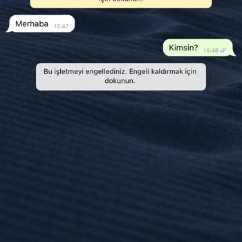 WhatsApp Rahatsız Edici Mesaj