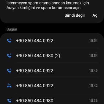 0850 484 02 89 Telefonla Aldığım Bilgilendirme Hakkında Şikayet