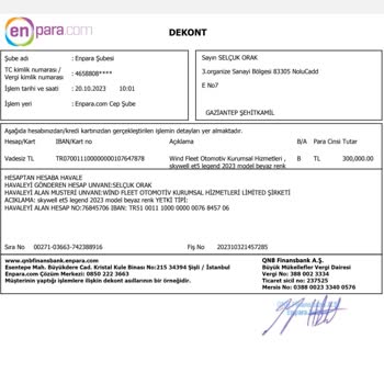Skywell Aracımı Teslim Edemedi