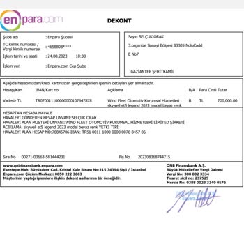 Skywell Aracımı Teslim Edemedi