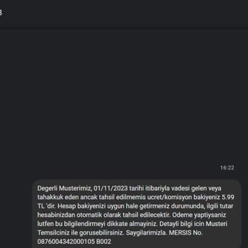 TEB Tek İşlem Yapılmamış Hesaptan Para Talep Ediyor