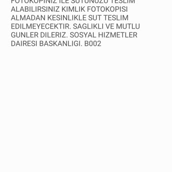 ABB - Ankara Büyükşehir Belediyesi Süt Dağıtımı Yapılmaması