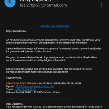 Amazon Sebepsiz Ürün İptali