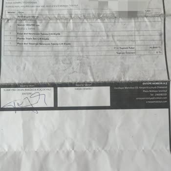 Entepe Mobilya Teslimat Sorunu Ve Yalanları