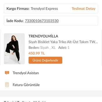 Trendyol İade Edilmeyen Ürün