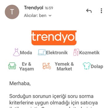 Trendyol Yorumlarımı Ve Satıcıya Sorularımı Reddediyor