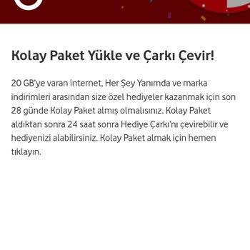 Vodafone Hediye Çarkımı Çeviremiyorum