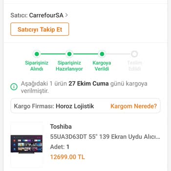 Horoz Lojistik Bizi Televizyonsuz Bıraktı