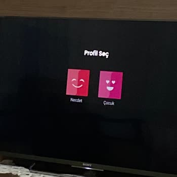 Tabii Android TV De Profil Seçememe