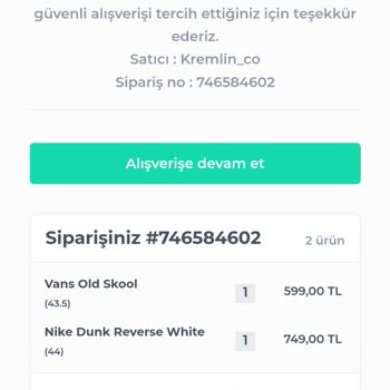 Shopier Yanlış Ürün Ve Numara