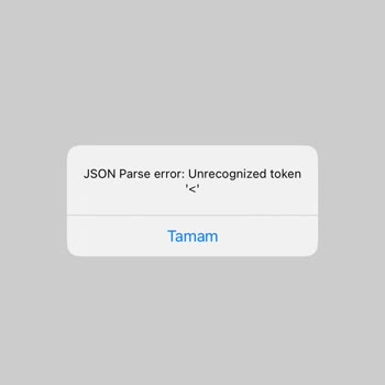 Passolig Json Parse Error Hatası