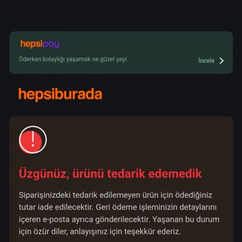 Hepsiburada.com'da Yetersiz Tedarikçi Yüzünden 1 Haftam Boşuna Gitti