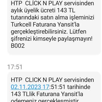 Turkcell Htp Click N Play İptali