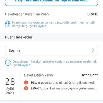Yapı Kredi Bankasında 'Davet Edip Kazanılmayan Puanlar