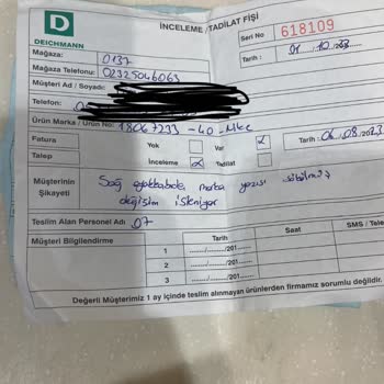Deichmann Mağazasının Sattığı Ürünün Arkasında Durmaması!