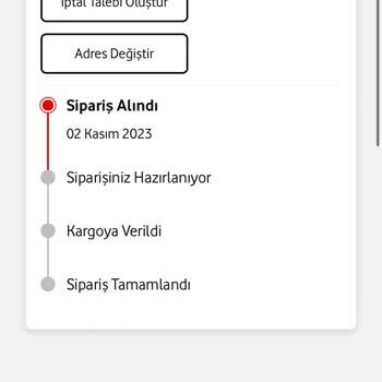Vodafone Fatura Ek Cihaz Siparişi Teslim Edilmedi
