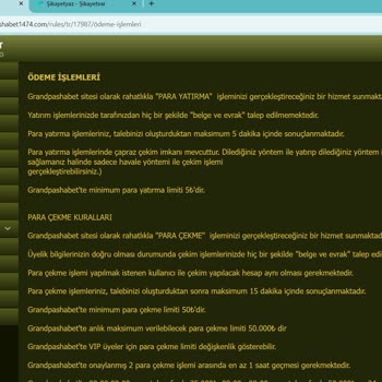 GrandPashaBet Çekim Talebim Sonuçlandırılmıyor