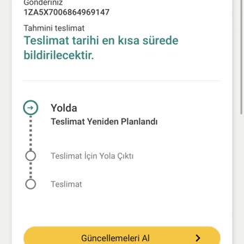 UPS Topkapı Şube Gönderilmeyen Kargo