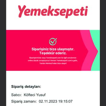 Yemek Sepeti Sipariş Takibi Ve Çözümü