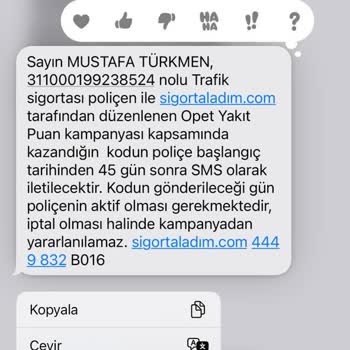 sigortaladım.com Yanıltıcı Kampanya-Kod Gelmiyor