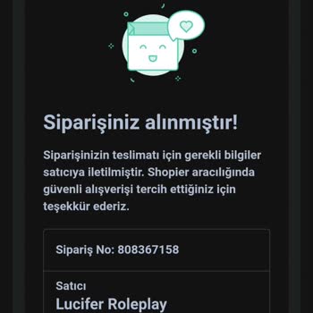 Shopier - Lucifer Roleplay