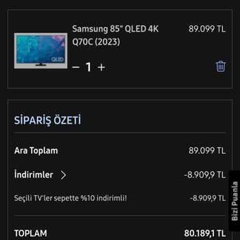Samsung İndirim Altında Yanıltma