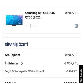 Samsung İndirim Altında Yanıltma