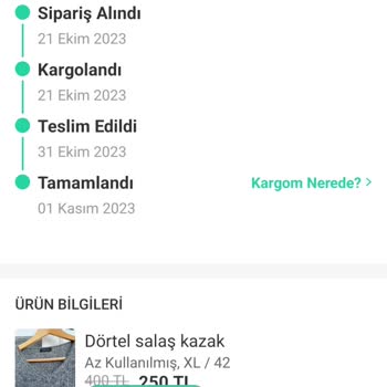 Dolap Ürünüm Teslim Edilmediği Halde Teslim Edilmiş Görünüyor