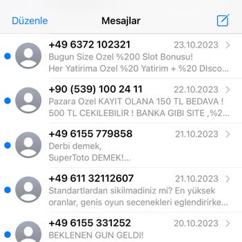 Türk Telekom İstenmeyen Mesajlar Alıyorum