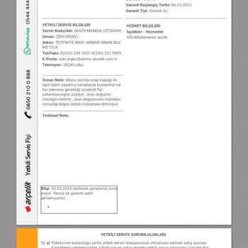 Arçelik Buzdolabı Su Akıtıyor